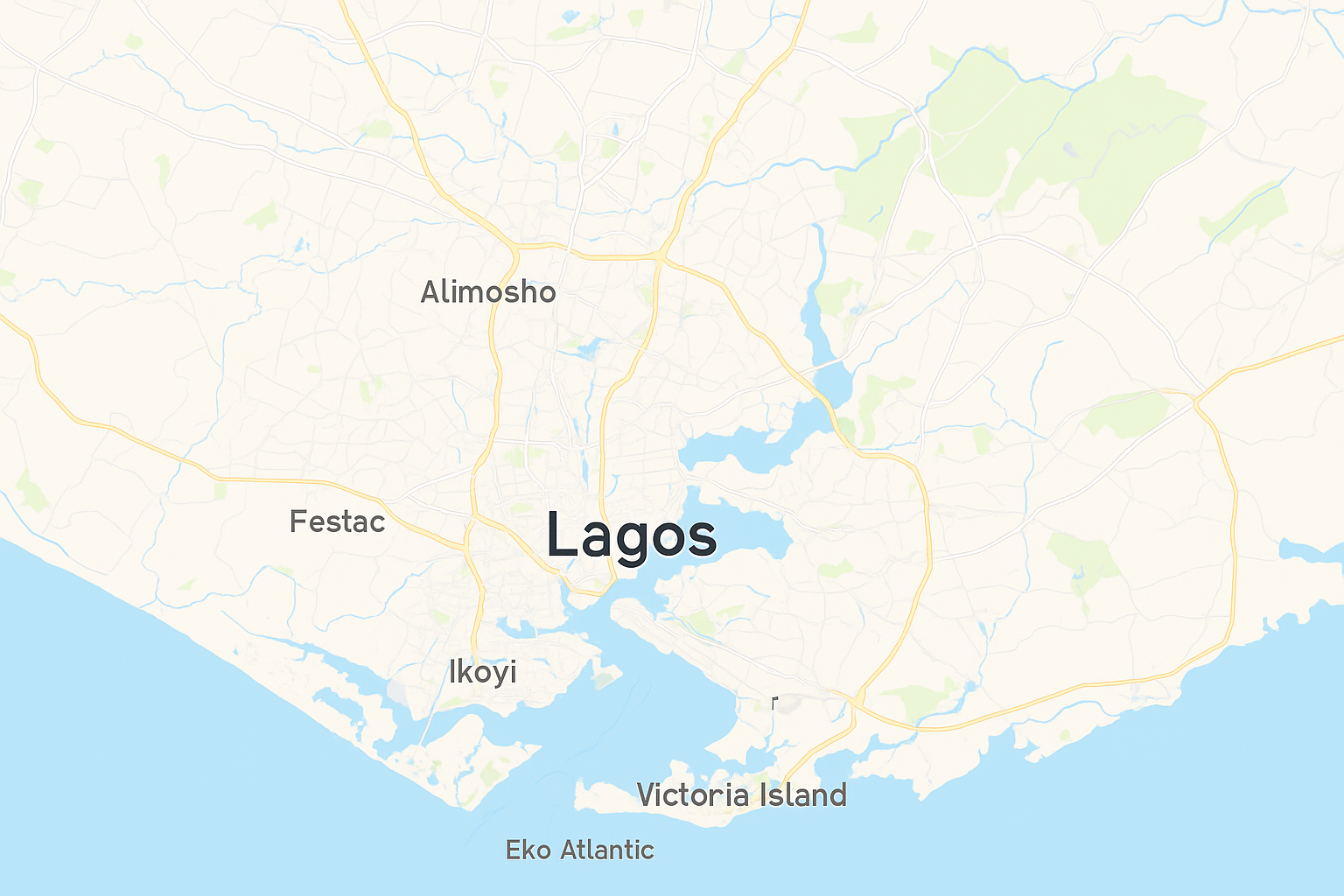 Lagos Map